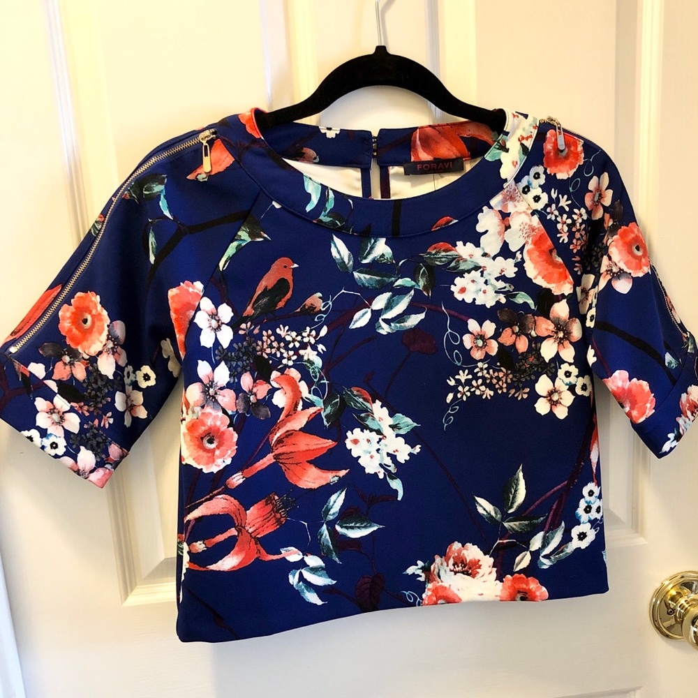 FORAVI cropped dress shirt